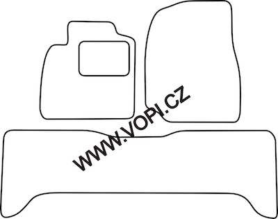 Textil-Autoteppiche Toyota Landcruiser 100 1998 - 2003 Carfit (4732)